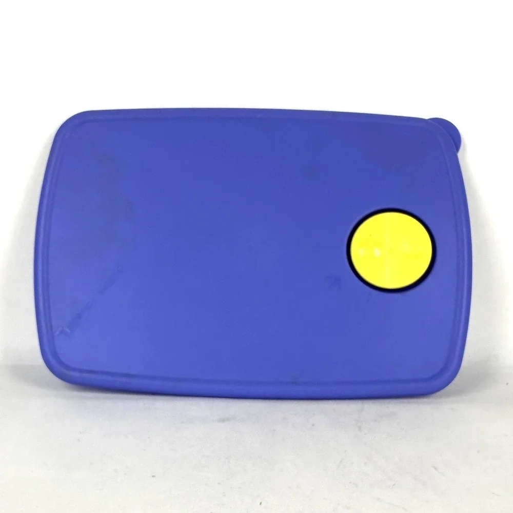Tupperware 3382A-2  Rock n Serve Replacement Rectangular Lid Only Blue Free Ship
